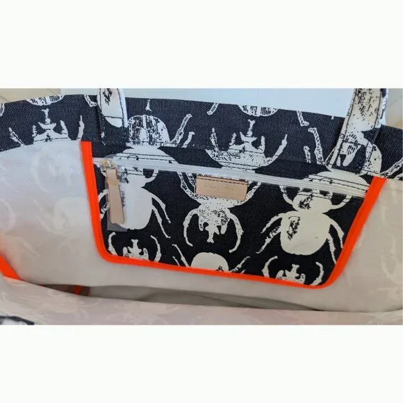NWOT India Hicks Eleuthera Beetle Canvas Tote - Carry-All - Picture 4 of 5